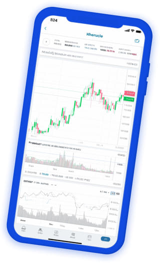 Live porteføljeoversikt i Teljingsnad sin app for kryptovalutahandel